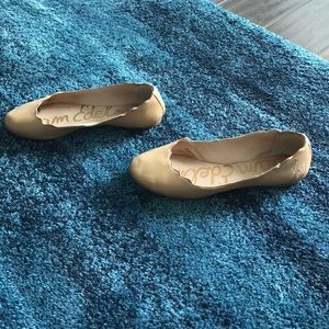 Genuine Beautiful Sam Edelman Nude Leather Flats